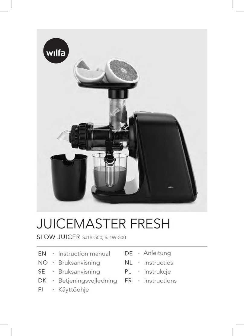 Wilfa SJ1B-500 instruction manual