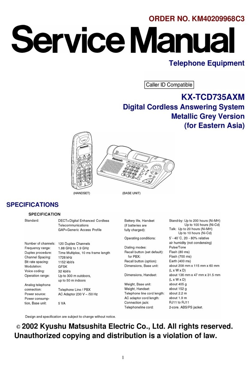 Panasonic KX-TCD735AXM User manual Panasonic KX-TCD735AXM User manual