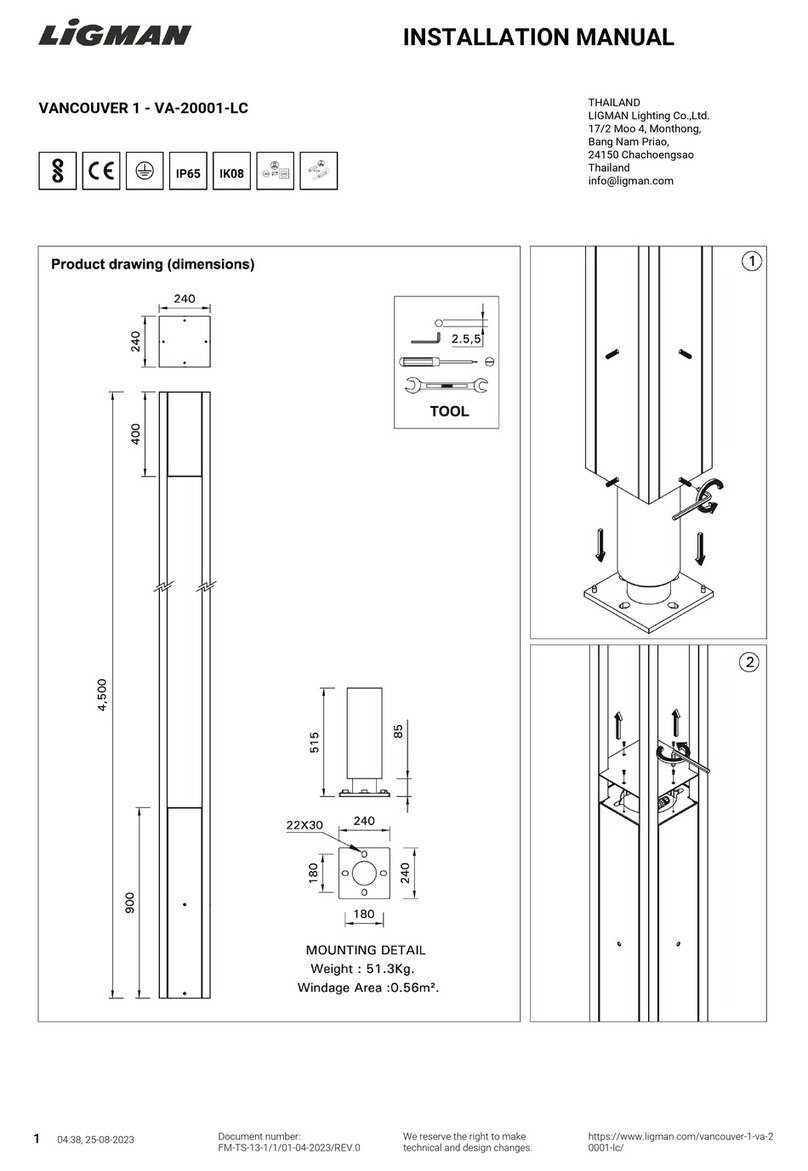 LIGMAN VA-20001-LC User manual