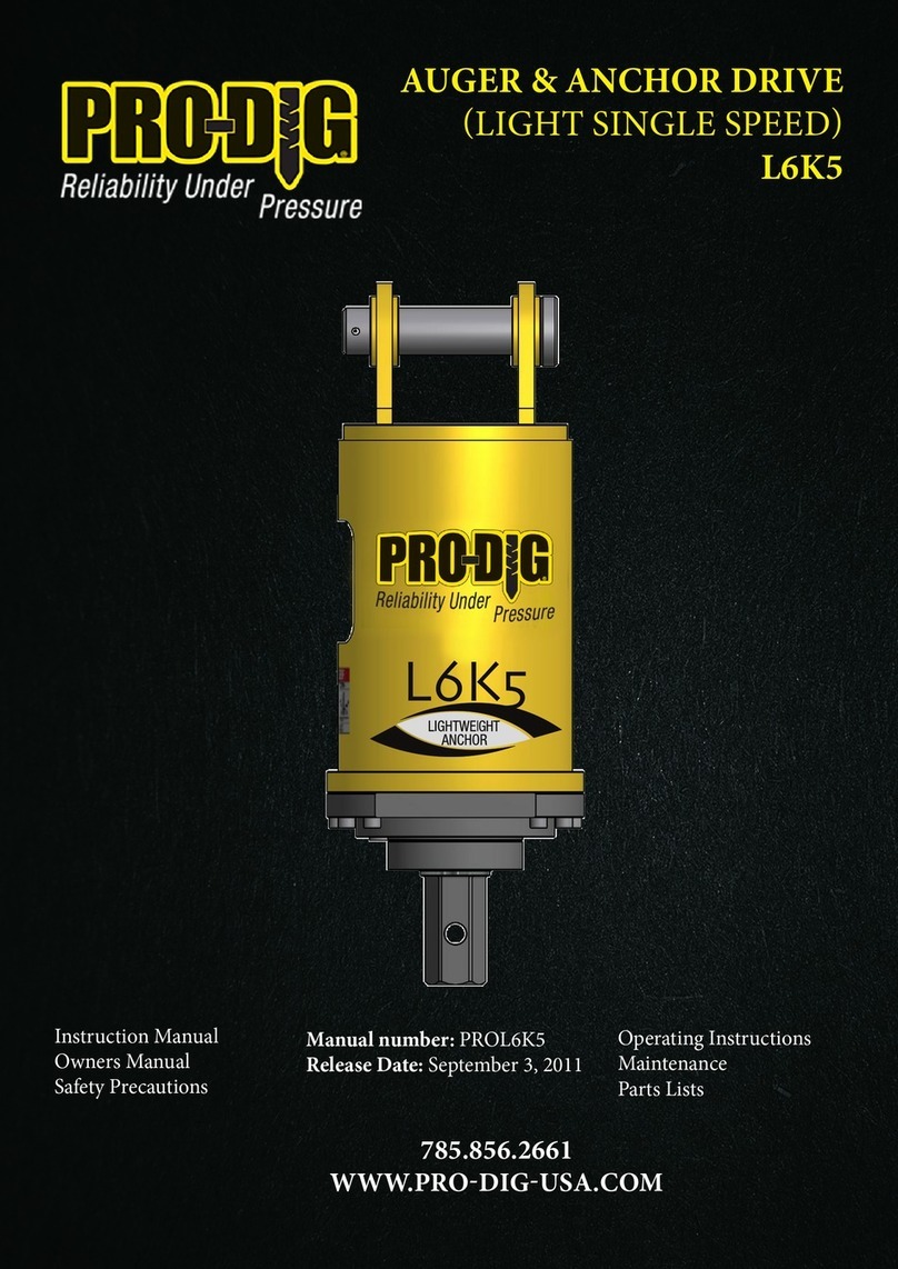Pro-dig L6K5 instruction manual