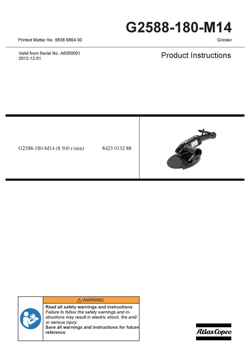 Atlas Copco G2588-180-M14 Product instructions