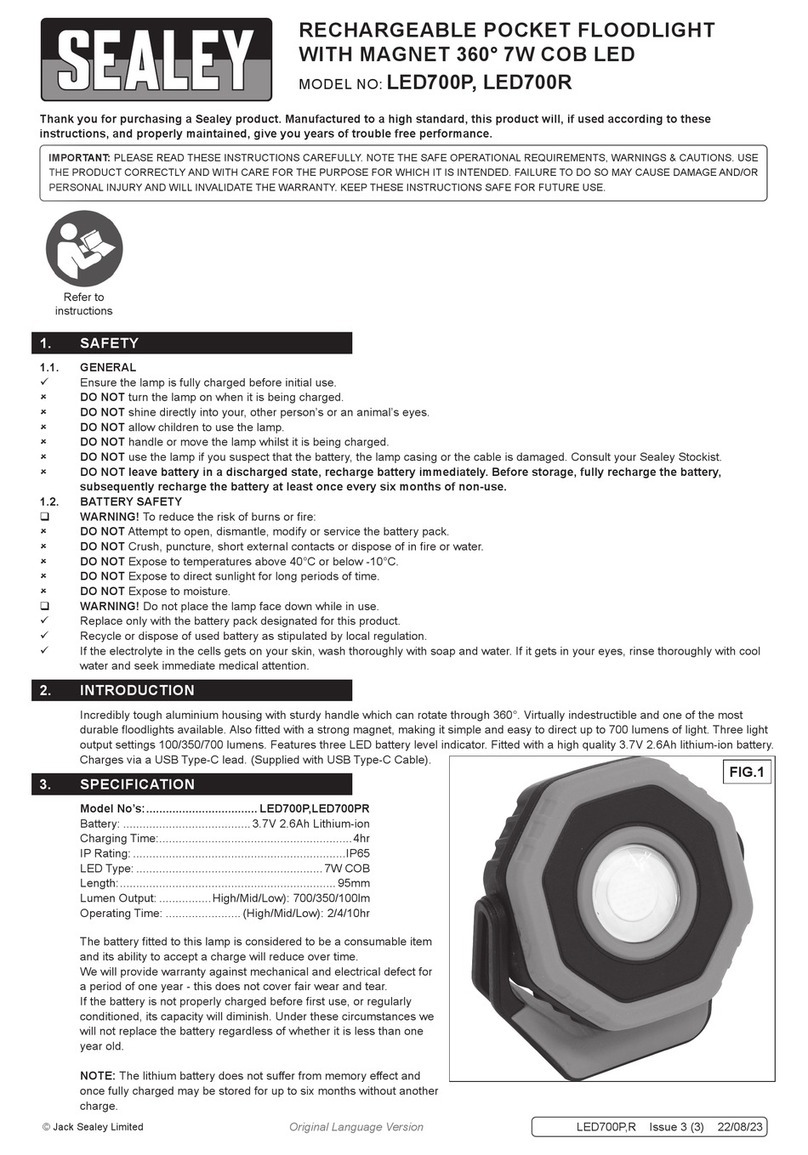 Sealey LED700R manual
