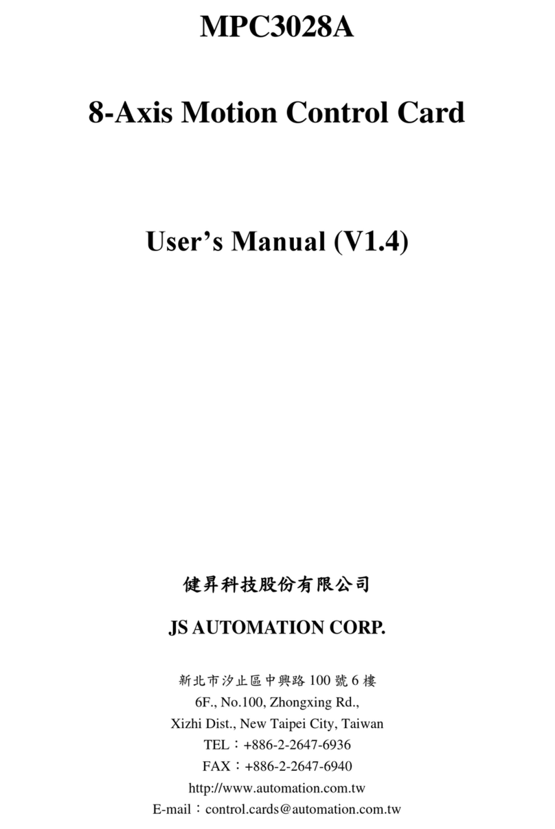 JS Automation MPC3028A User manual