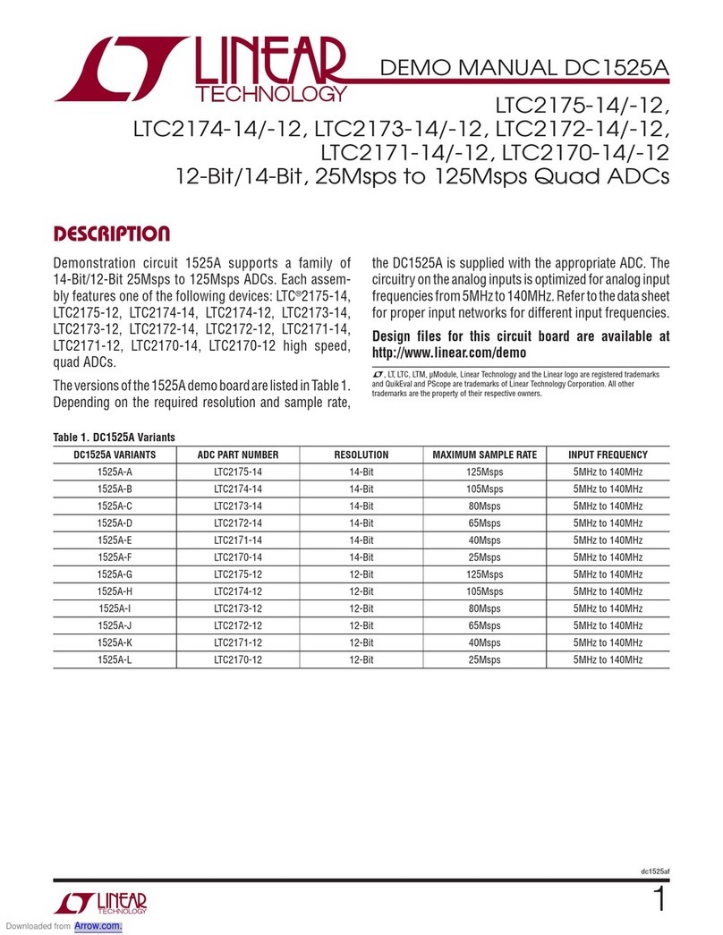 Linear Technology DC1525B-D Quick setup guide