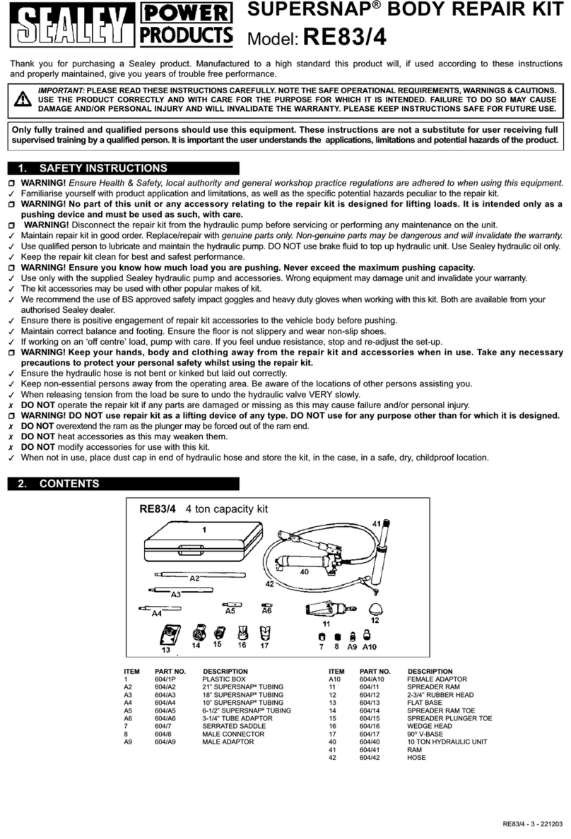 Sealey SUPERSNAP RE83/4 instructions