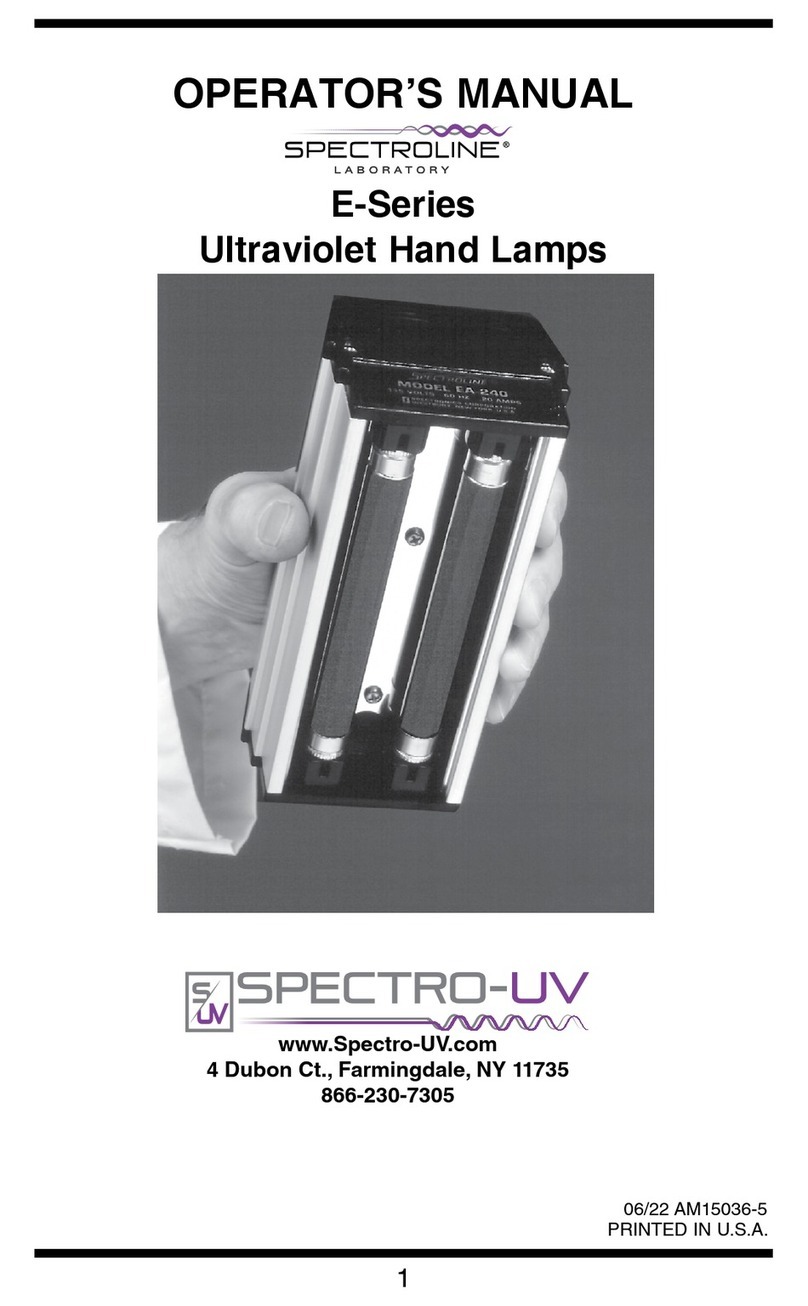 Spectro-UV E Series User manual