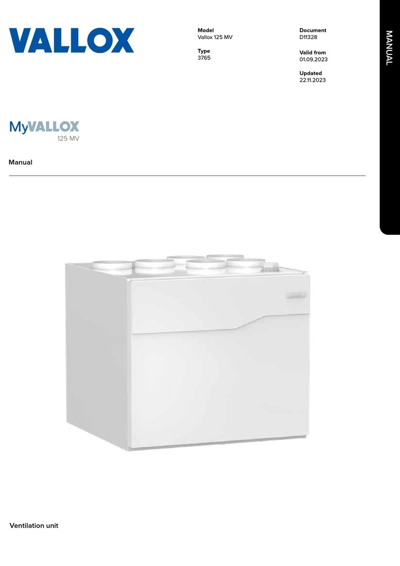 Vallox 125E MV manual
