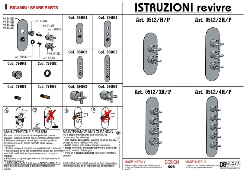 BELLOSTA 0512/H/P manual