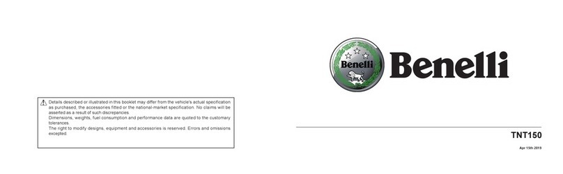 Benelli TNT150 User manual
