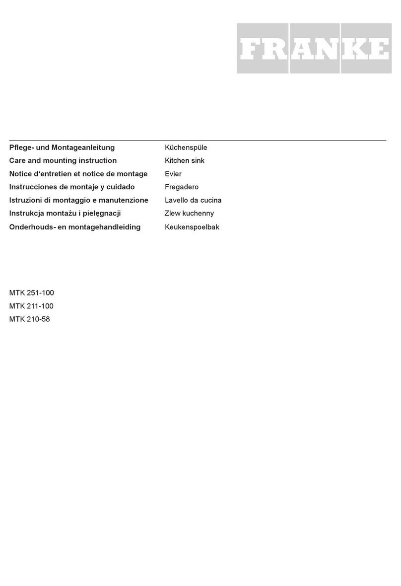 Franke MTK 251-100 User manual