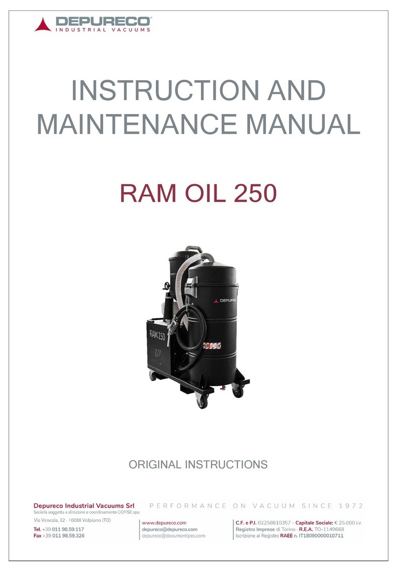 DEPURECO RAM OIL 250 Instruction and maintenance manual