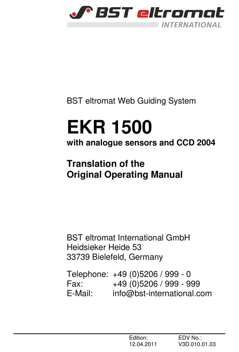 BST eltromat EKR 1500 Translation of the original operating manual