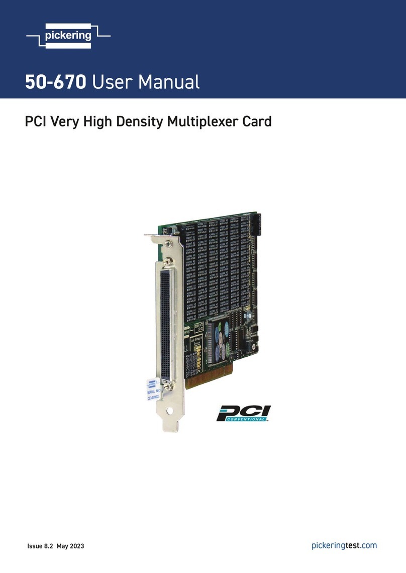 Pickering PCI 50-670 User manual