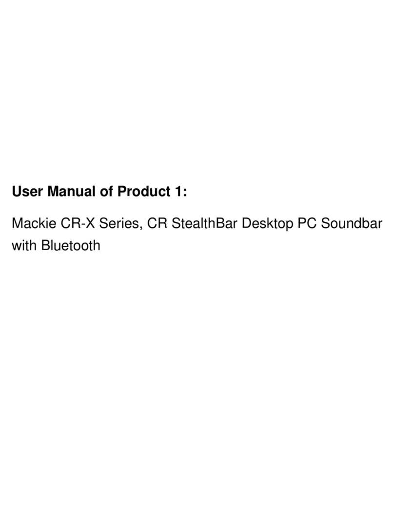 Mackie CR StealthBar owner's manual