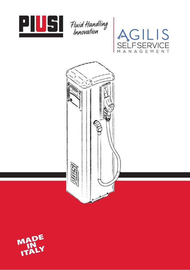Piusi SELF SERVICE MANAGEMENT AGILIS manual