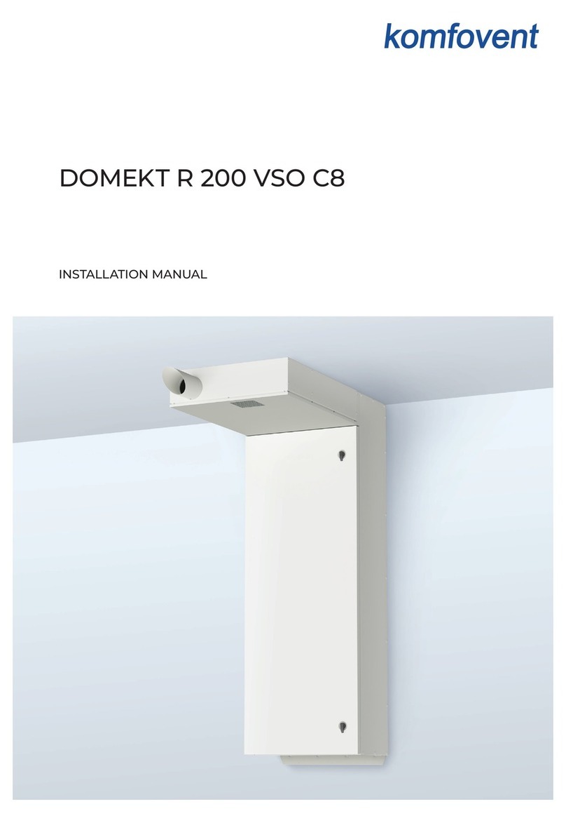 Komfovent DOMEKT R 200 VSO C8 installation manual