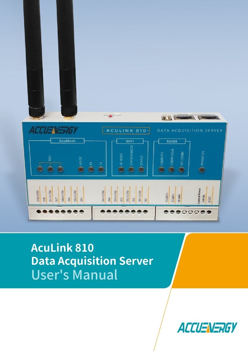 AccuEnergy AcuLink 810 User manual