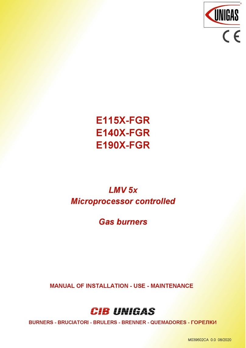 Unigas E115X-FGR M Series Operating manual