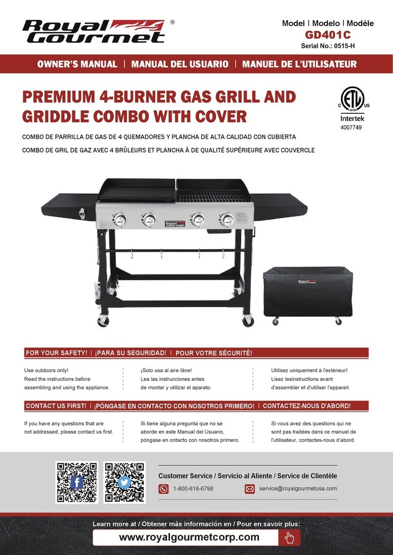 ROYAL GOURMET GD401C owner's manual