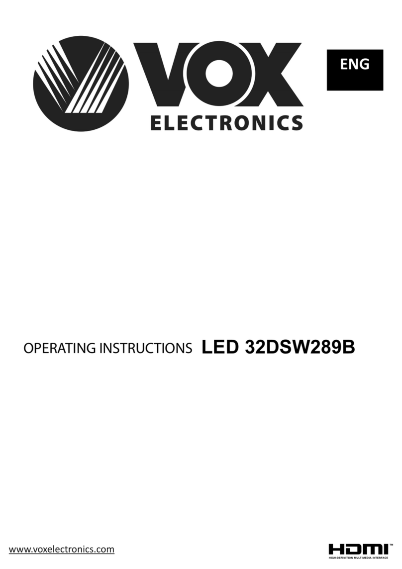 VOX electronics 32DSW289B operating instructions