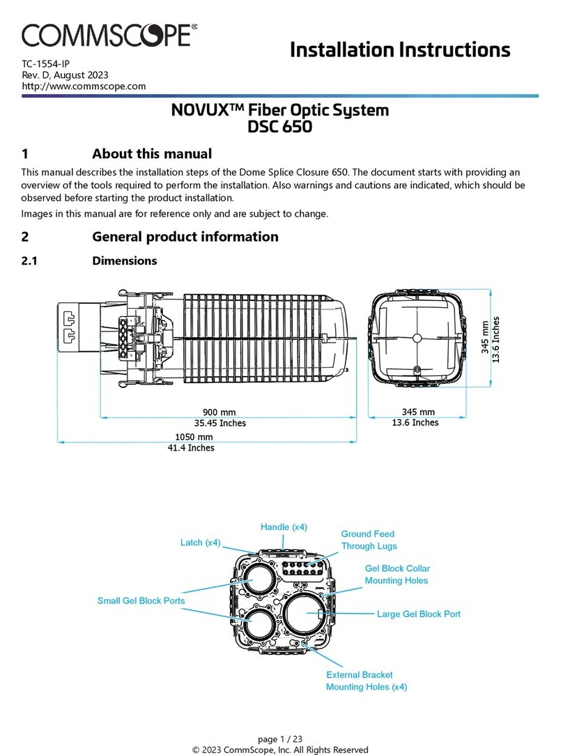 CommScope NOVUX DSC 650 installation instructions