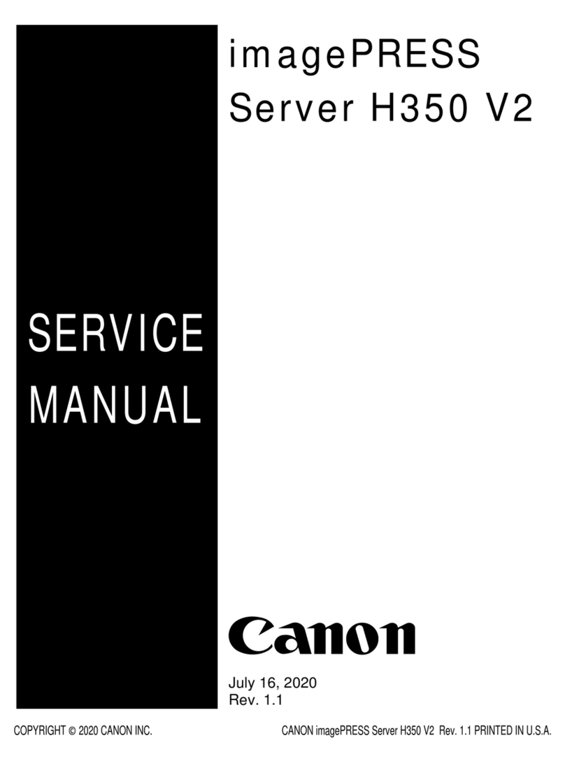 Canon ImagePRESS Server H350 V2 User manual Canon ImagePRESS Server H350 V2 User manual