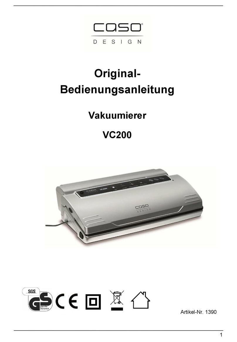 CASO DESIGN VC200 Installation instructions