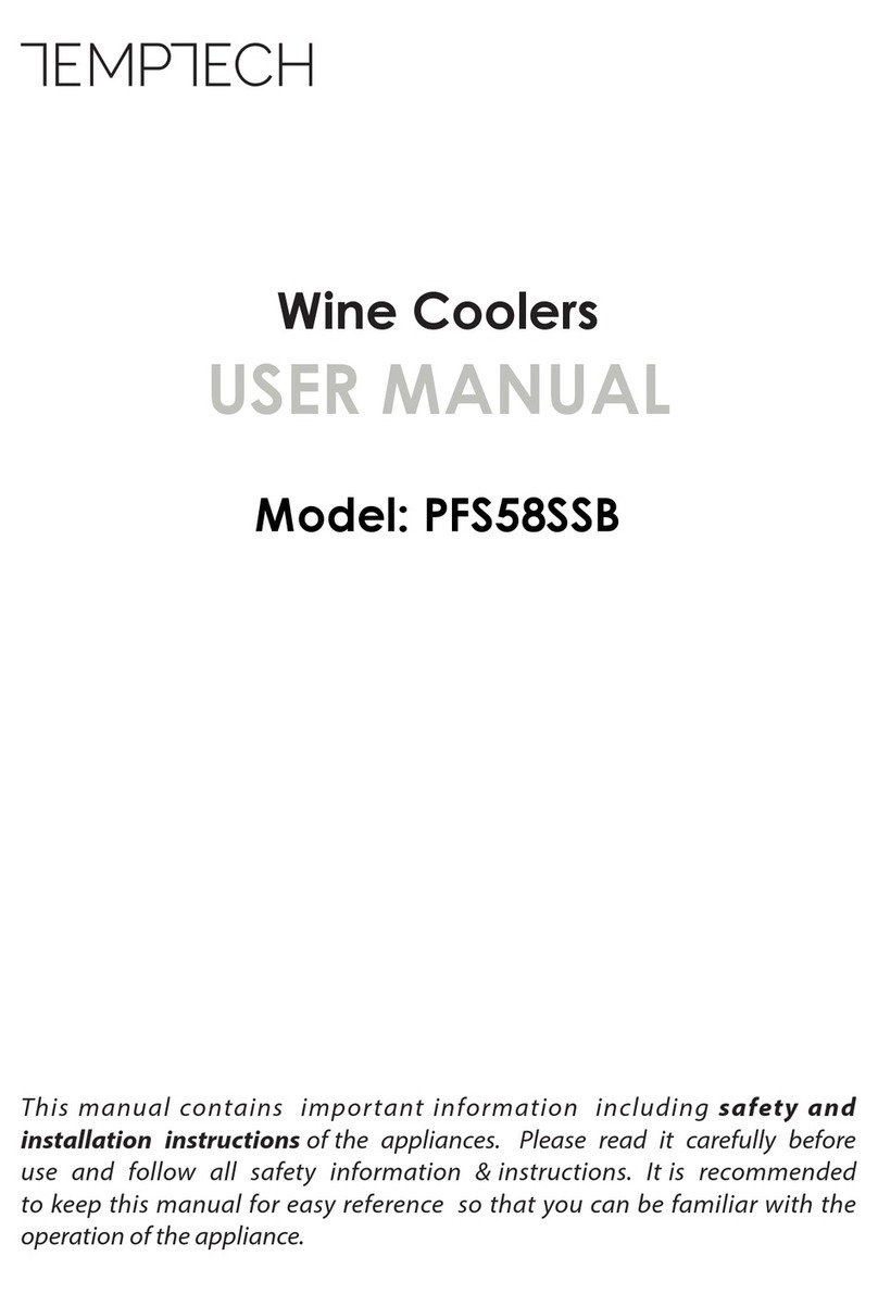 Temptech PFS58SSB User manual