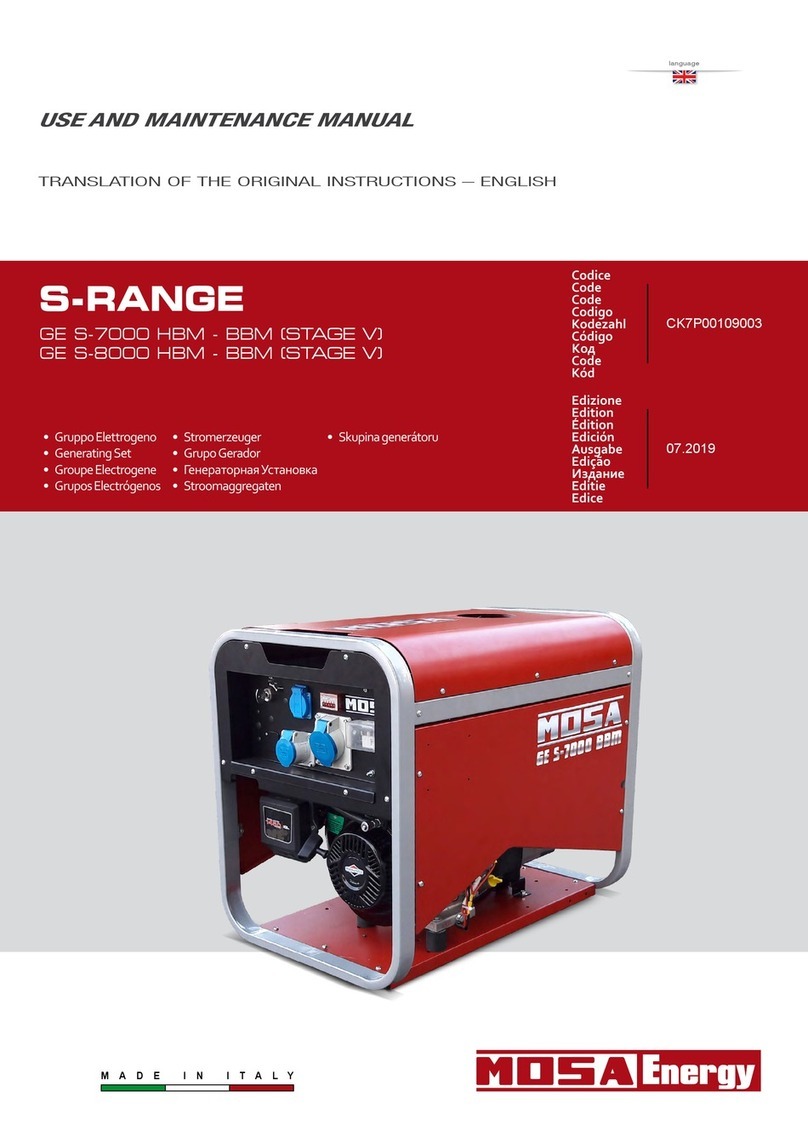 Mosa GE S-7000 HBM User manual
