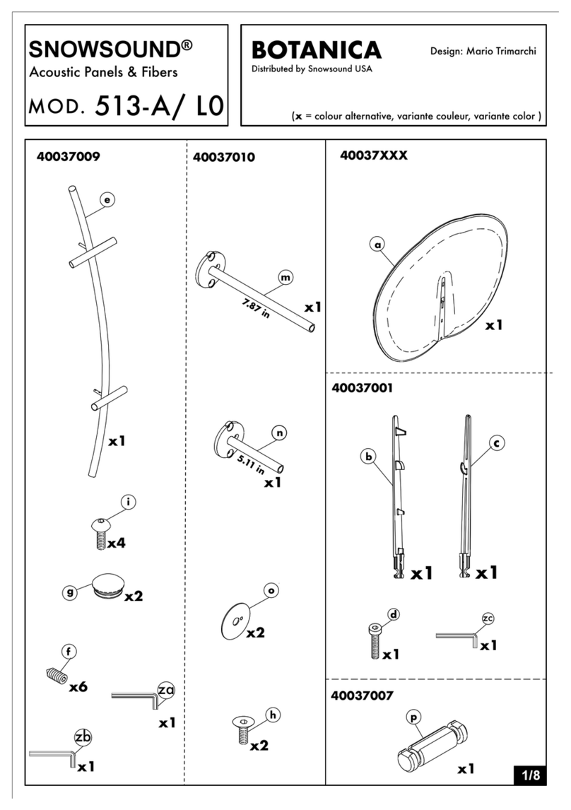 SNOWSOUND BOTANICA 513-A/L0 User manual