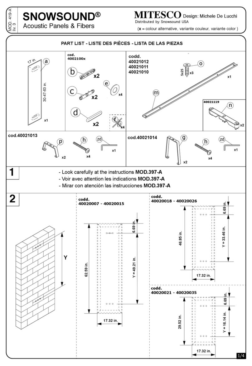 SNOWSOUND MITESCO 419-A manual SNOWSOUND MITESCO 419-A manual
