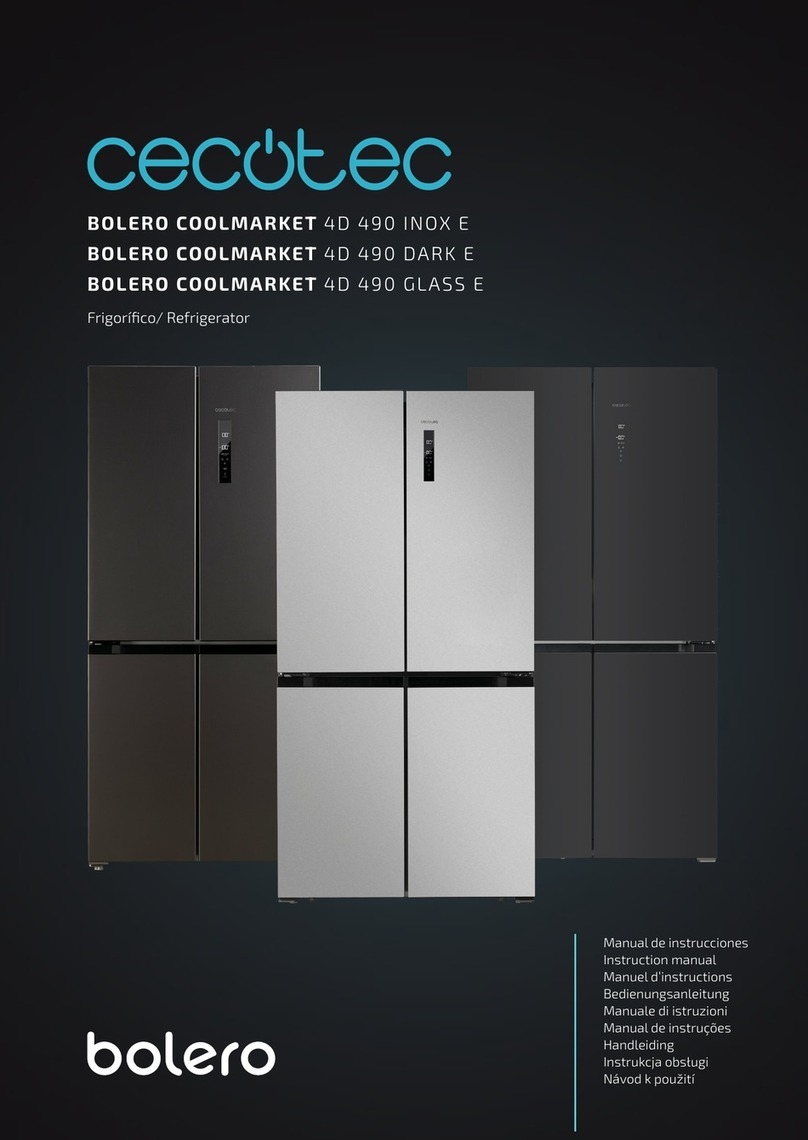 cecotec BOLERO COOLMARKET 4D 490 INOX E instruction manual