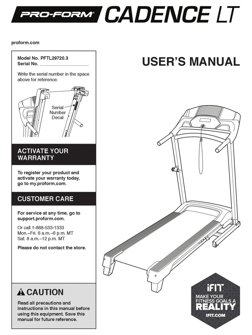 Pro-Form PFTL29720.3 User manual