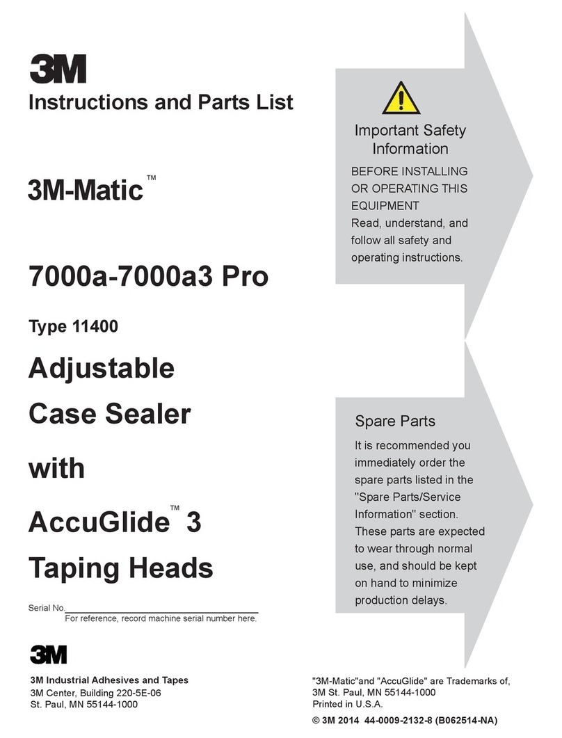 3M Matic 7000a Instructions and parts list