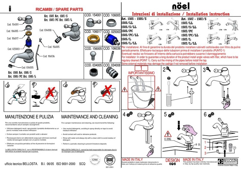 BELLOSTA noel 1505 installation instructions