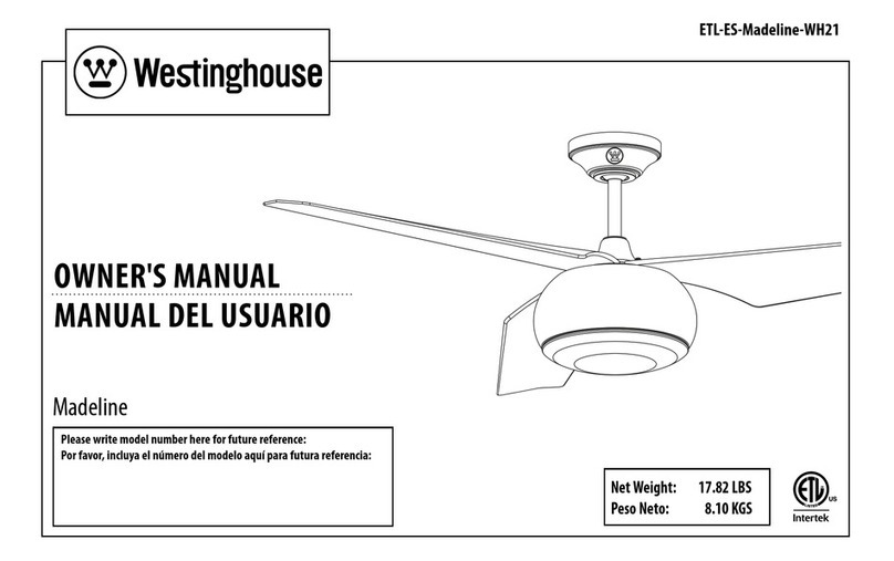 Westinghouse Madeline User manual