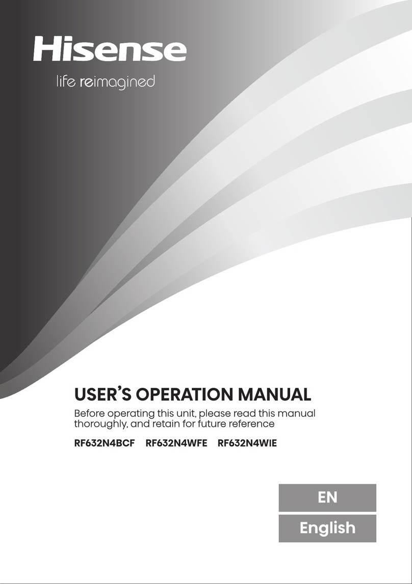 Hisense RF632N4WFE User's operation manual