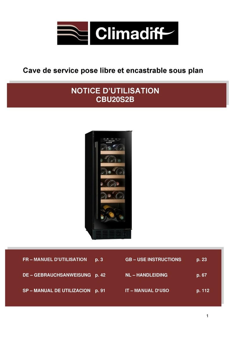 Climadiff CBU20S2B Operating and maintenance manual