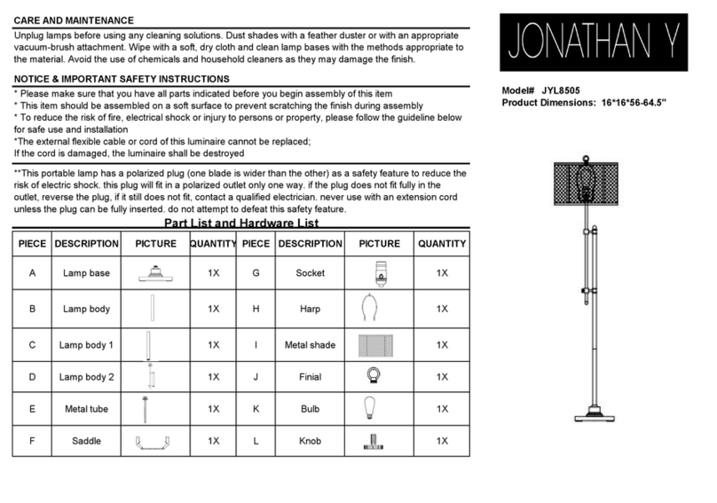 JONATHAN Y Noah JYL8505 manual
