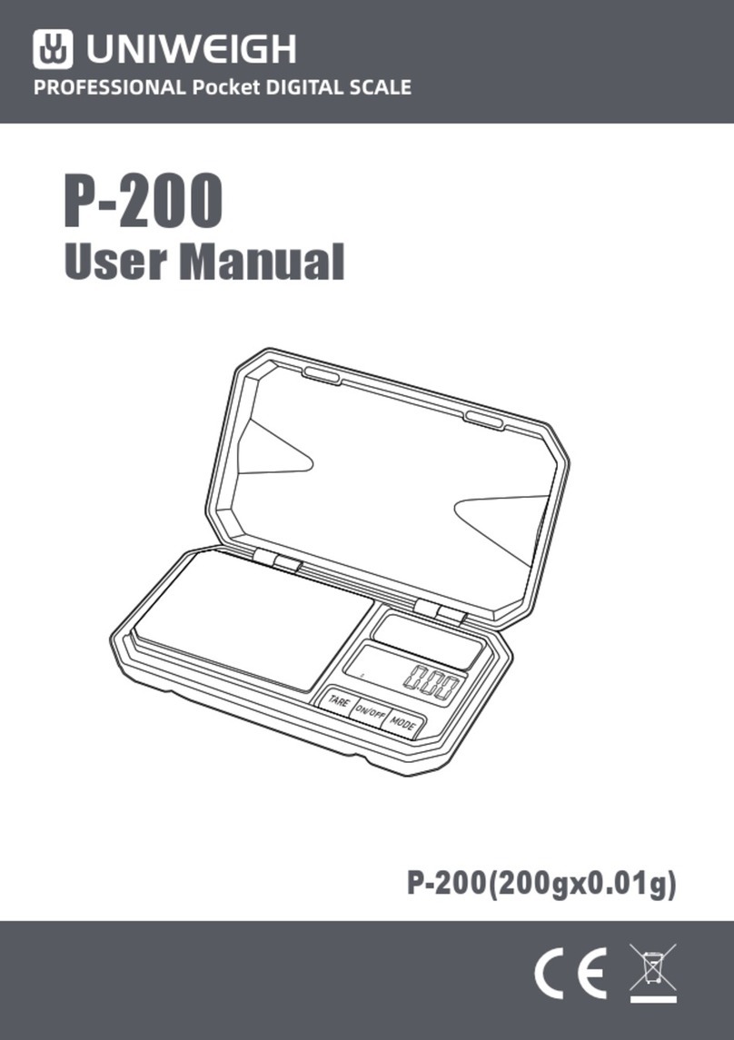 UNIWEIGH P-200 user manual