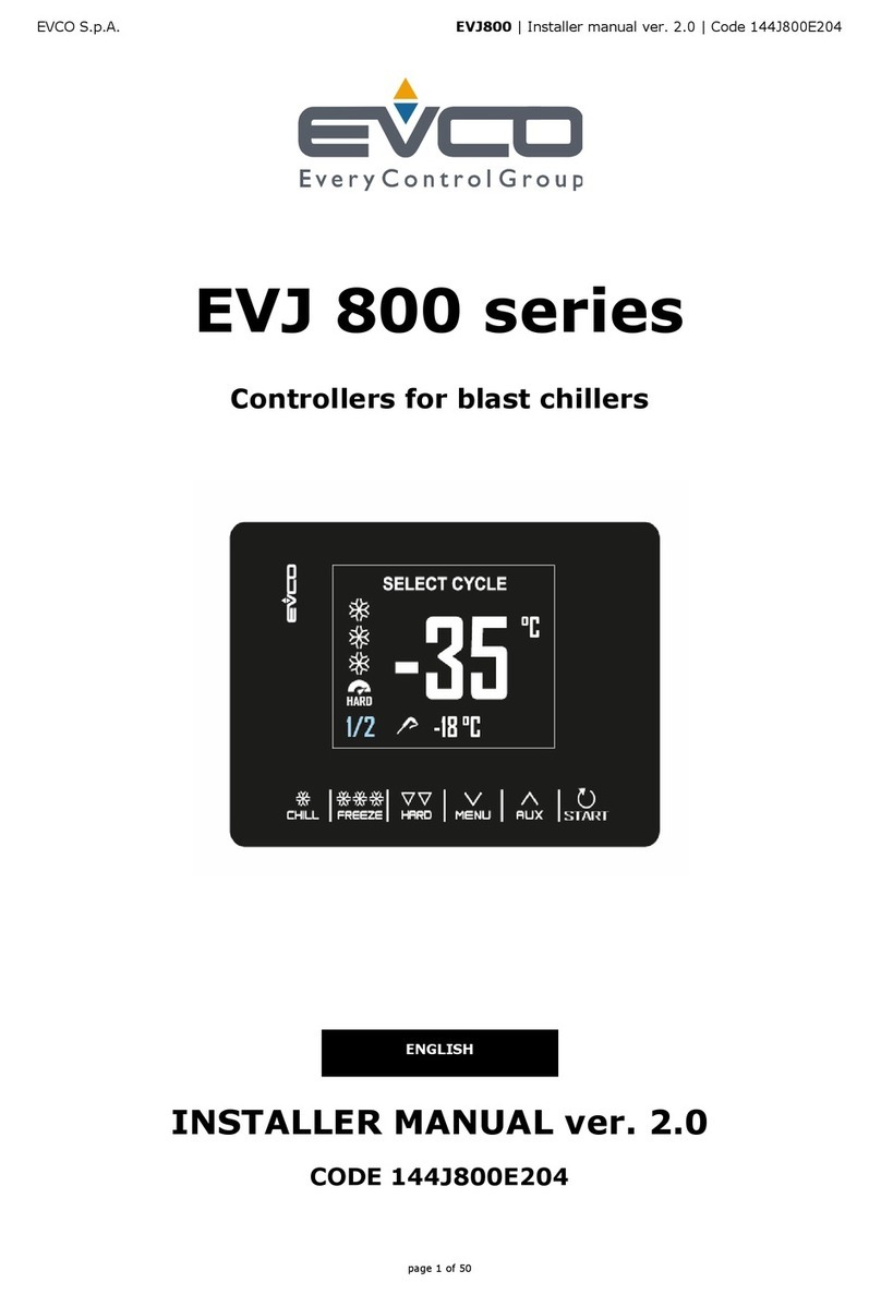 Evco EVJ825P9VX3 User guide