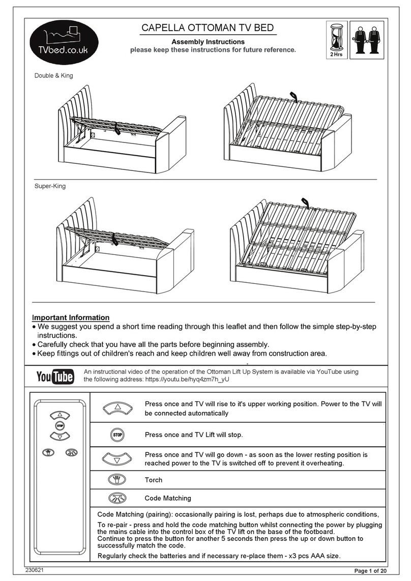 TVbed CAPELLA Assembly instructions TVbed CAPELLA Assembly instructions