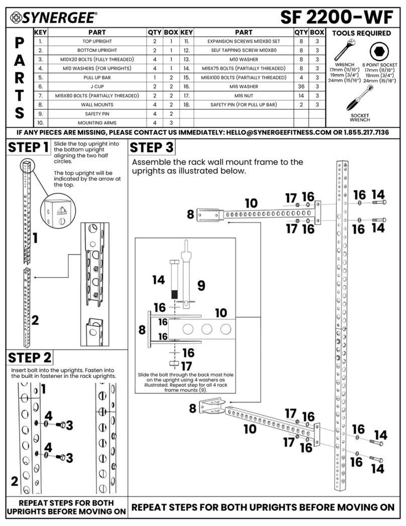 SYNERGEE SF 2200-WF quick start guide