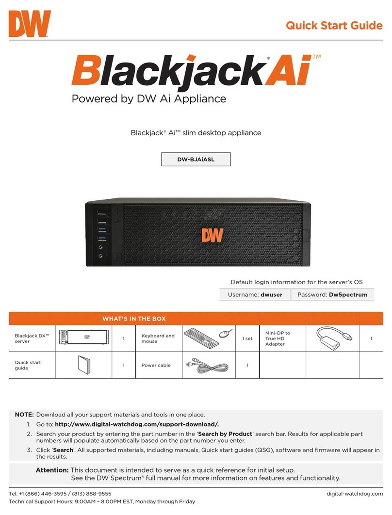 Digital Watchdog Blackjack Ai User manual