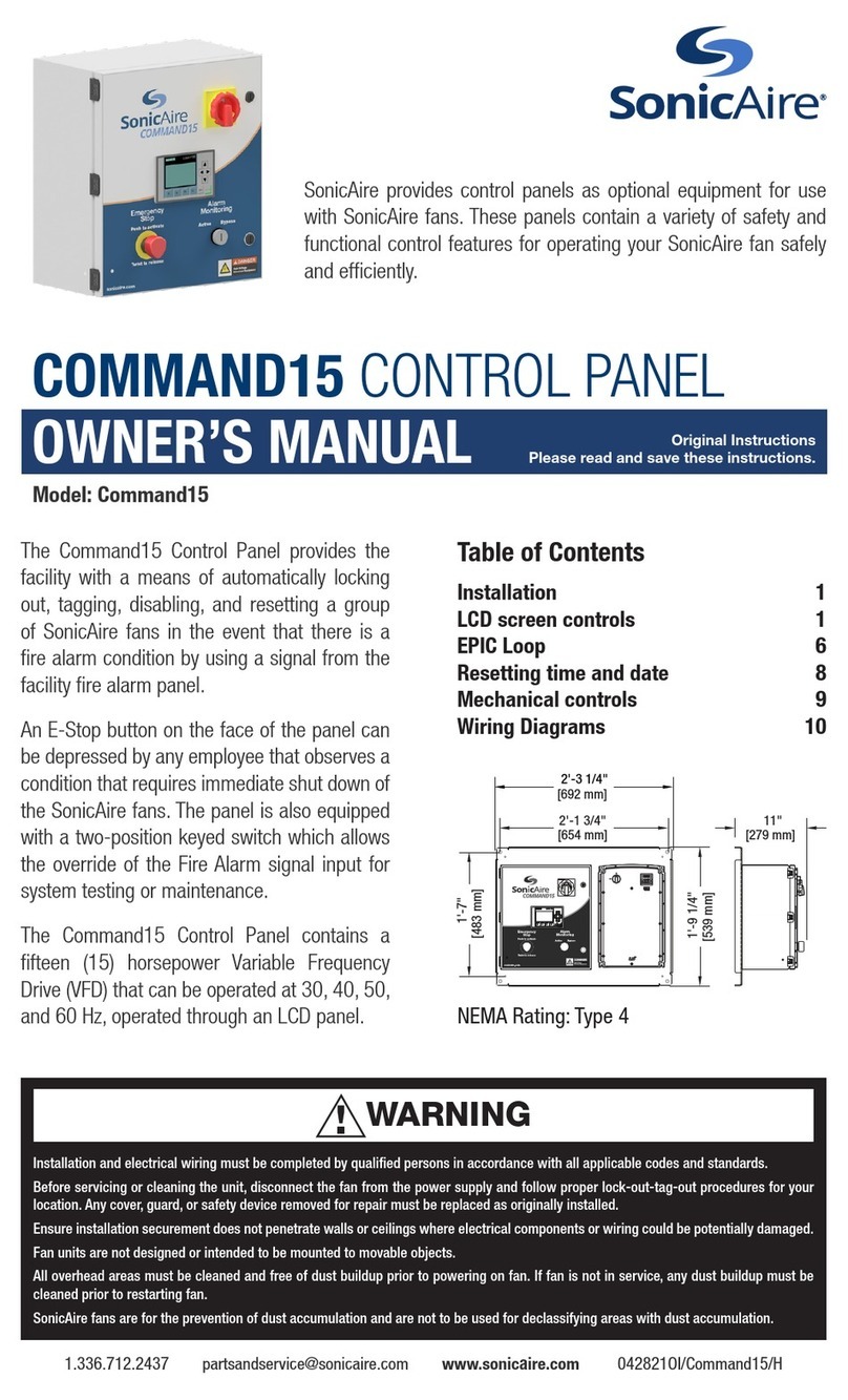 SonicAire COMMAND15 owner's manual