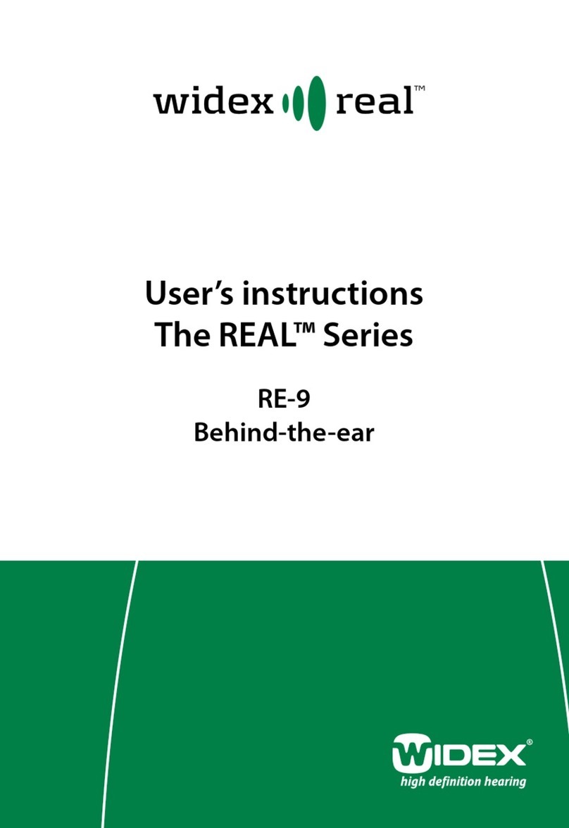 Widex REAL Series User manual Widex REAL Series User manual