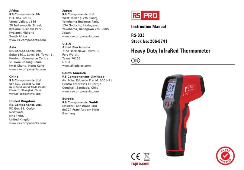 RS PRO RS-833 instruction manual