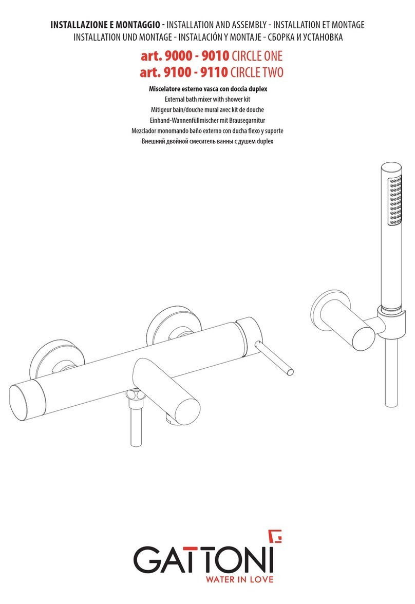 GATTONI 9000 Installation and assembly