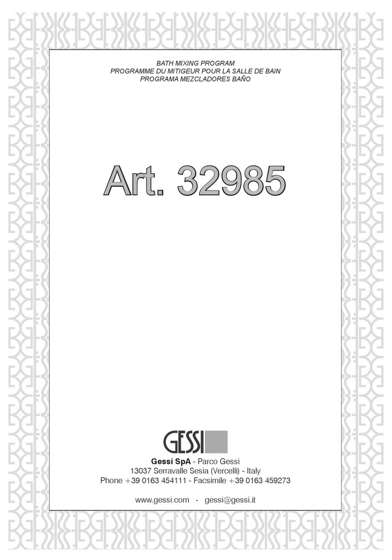 Gessi 32985 instructions