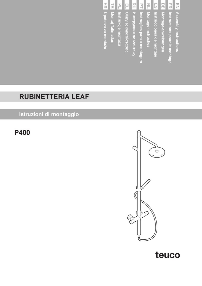 Teuco P400 Assembly instructions Teuco P400 Assembly instructions